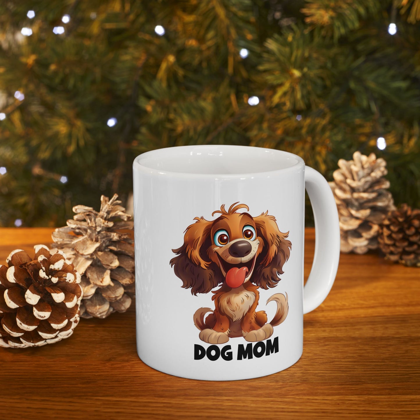 Ceramic Mug, Dog Mom (11oz, 15oz)